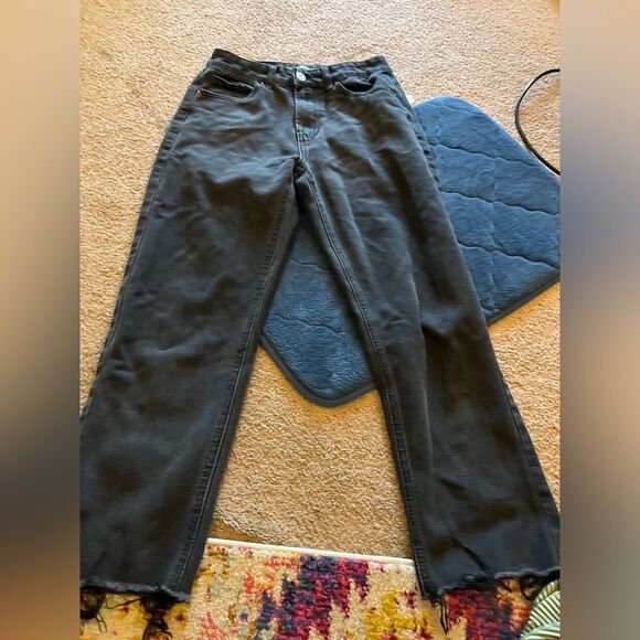 Blue savy black raw hem jeans 5/27 - Picture 2 of 8